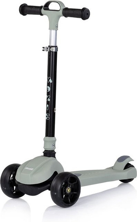 Chipolino Kinderroller Moxie in Grün mit Musik, Licht und Bremse, klappbar und höhenverstellbar