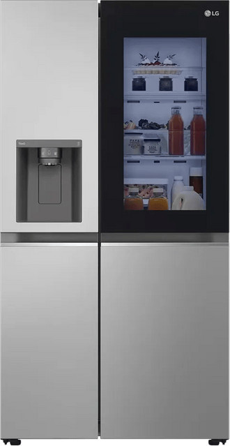 LG GSGB71PYLL InstaView Side-by-Side Kühl-Gefrierkombination in Silber mit No-Frost und App-Control - Bild 1