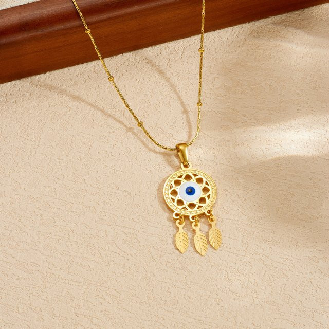 DIEYURO Halskette Edelstahl, Gold, Zirkonia, Damen - Bild 1