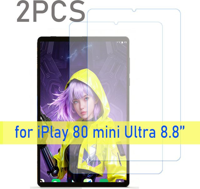 2er-Pack Displayschutz aus gehärtetem Glas für Alldocube iPlay 80 mini ultra 8,8 Zoll, transparent und kratzfest - Bild 1