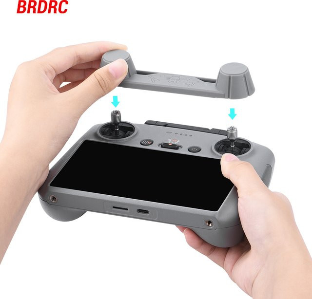 BRDRC Joystick-Schutz für DJI RC 2 Fernbedienung, graue Daumen-Joystick-Kappe für DJI Mini 4 Pro, Mini 3 Pro, Mini 5 Pro, DJI Neo und Air 3 - Bild 1