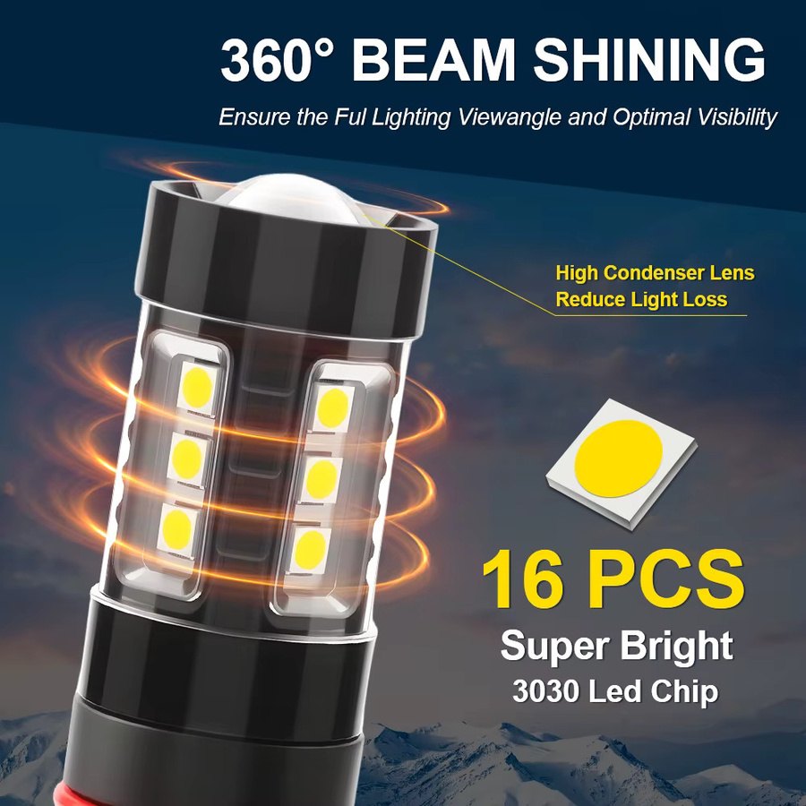 ChicYoo 2er Set DRL Tagfahrlicht LED Lampen P13W Canbus Weiß für Skoda Yeti 5L - Bild 5