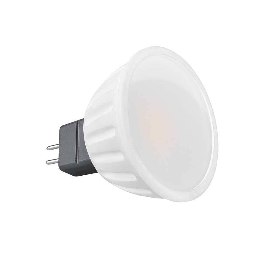 Luxvenum LED-Einbaustrahler MR16/GU5.3, 12V, 7W, dimmbar, rund, Schwarz, Aluminium mit Milchglas - Bild 1