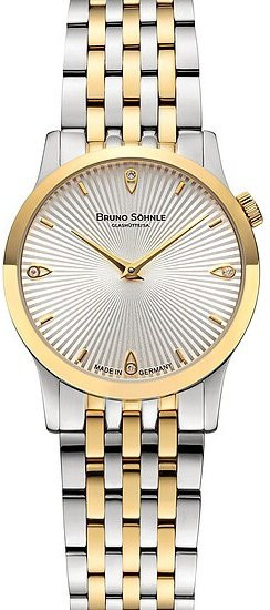 Bruno Söhnle Armbanduhr, Quarz, Edelstahl, Silber, Bicolor, Damen - Bild 1
