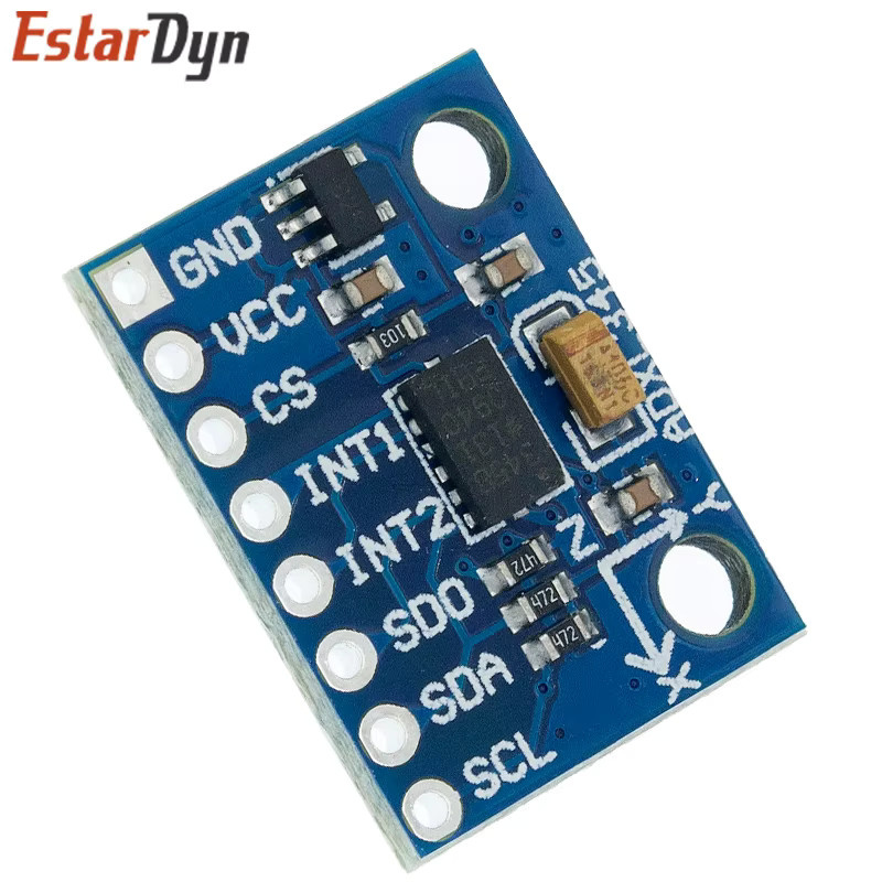 Estardyn GY-291 ADXL345 Digitales dreiachsiges Beschleunigungs- und Neigungsmodul mit IIC/SPI-Übertragung in Blau - Bild 3
