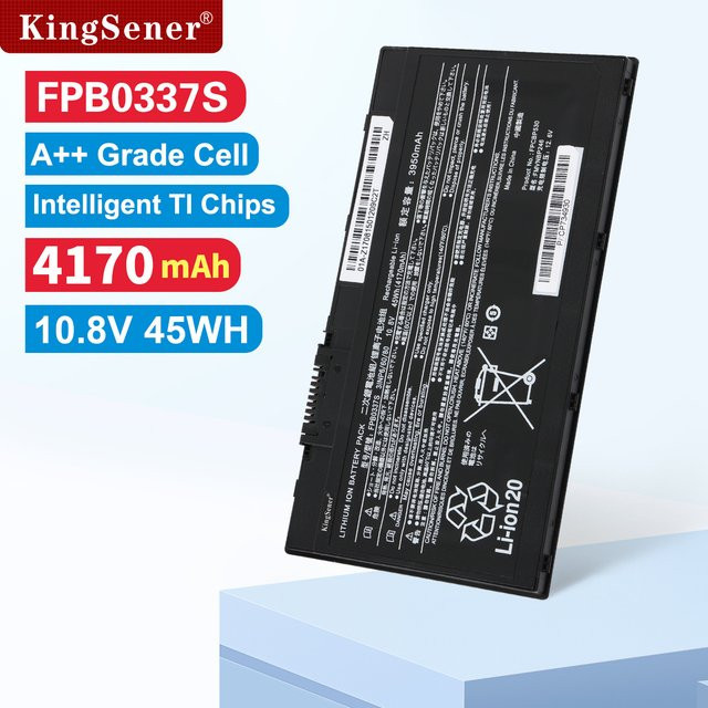 Fujitsu Laptop-Akku Schwarz, 10,8 V, 45 Wh, kompatibel mit LifeBook U727 P728 U728 U729 P727 P728 AH77/S/M AH556, Ersatzakku FPB0337S FPCBP530 FMVNBP246 - Bild 1