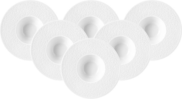 Seltmann Weiden Pastateller Nori Home Pasta Bowl aus Keramik, Weiß, 6er Set, Durchmesser: 26,4 cm - Bild 1
