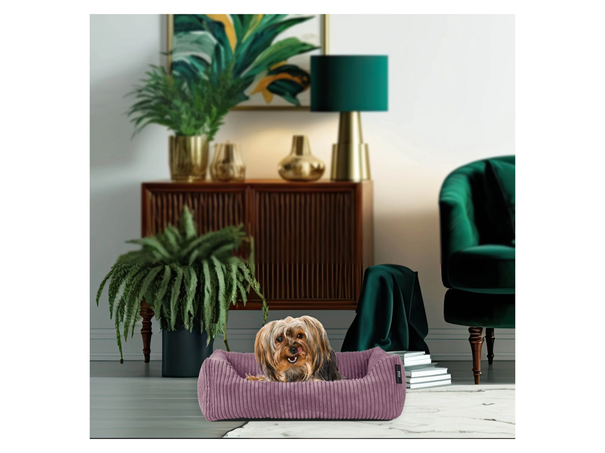 ROHRSCHNEIDER Tierbett Milly in Altrosa mit abnehmbarem Bezug und rutschfester Unterseite - Bild 3