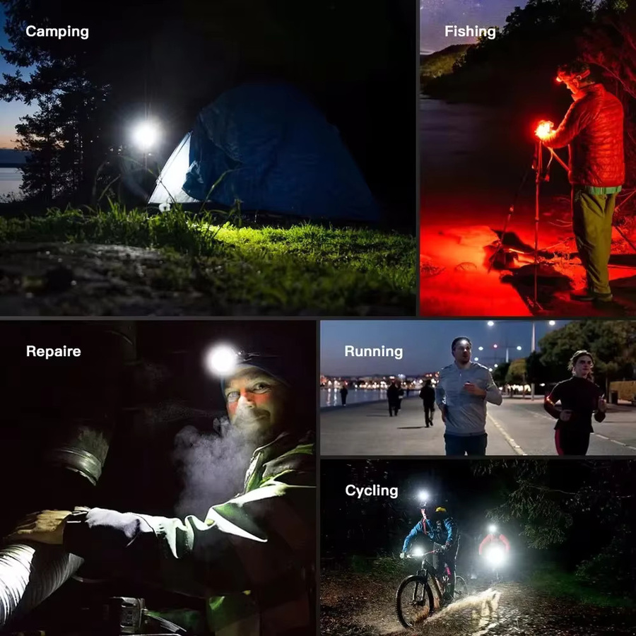 Wurkkos HD50 LED-Stirnlampe in Schwarz mit 4000 Lumen, wiederaufladbar mit 21700 Akku, rotes Licht und magnetischem Rücklicht - Bild 6