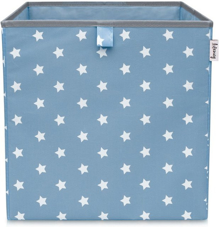 Lifeney Aufbewahrungsbox Sterne in Blau aus Stoff, B/T/H: 33 x 33 x 33 cm