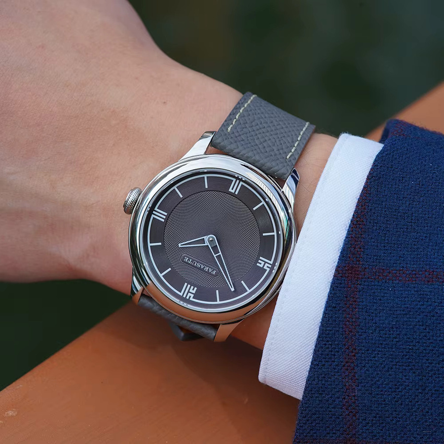 FARASUTE Armbanduhr, Automatik, Edelstahl, Leder, Schwarz, Herren - Bild 4