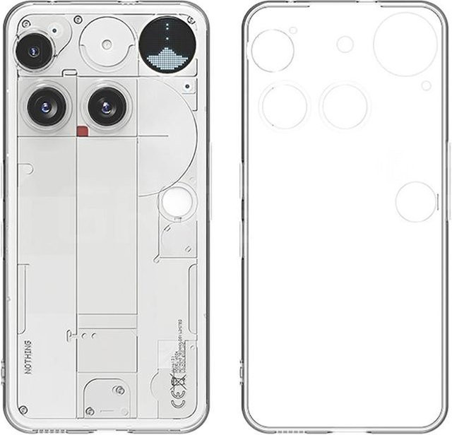 Transparente Silikon Handyhülle für Nothing Phone 3 aus weichem TPU-Material - Bild 1