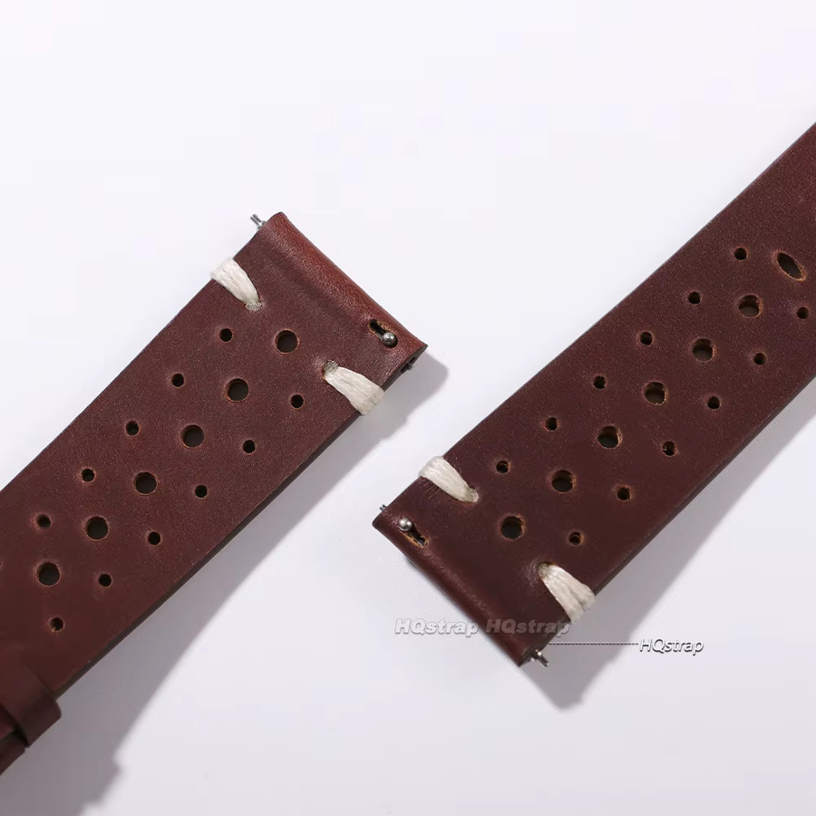 HQstrap Uhrenarmband Leder, Rindsleder, Ölwachs, Vintage, 20–22 mm, Unisex - Bild 5