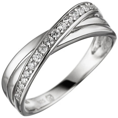Colfem Ring 925 Silber, Zirkonia, Damen, Ringgröße 52 - Bild 1