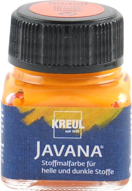 KREUL Javana Stoffmalfarbe für helle und dunkle Stoffe in Orange - Bild 1