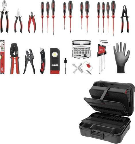 Cimco CimCase PRO Industry B1T2 178520 Werkzeugkoffer bestückt, Schwarz - Bild 1