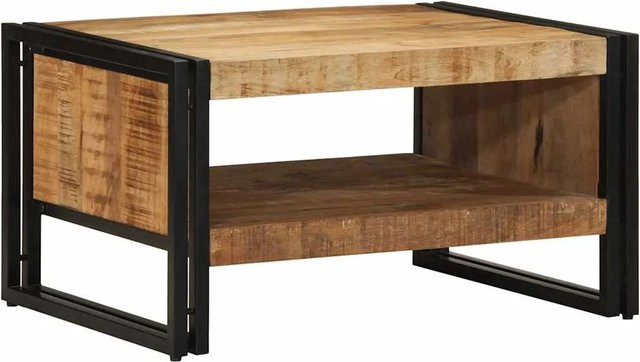 vidaXL Couchtisch aus Mango-Massivholz in Braun, B/T/H: 70 x 50 x 38 cm - Bild 1