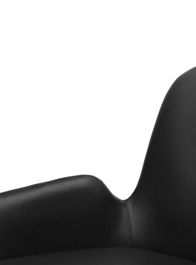 Normann Copenhagen Era Sessel mit Lederbezug und schwarzem Stahlgestell - Bild 3