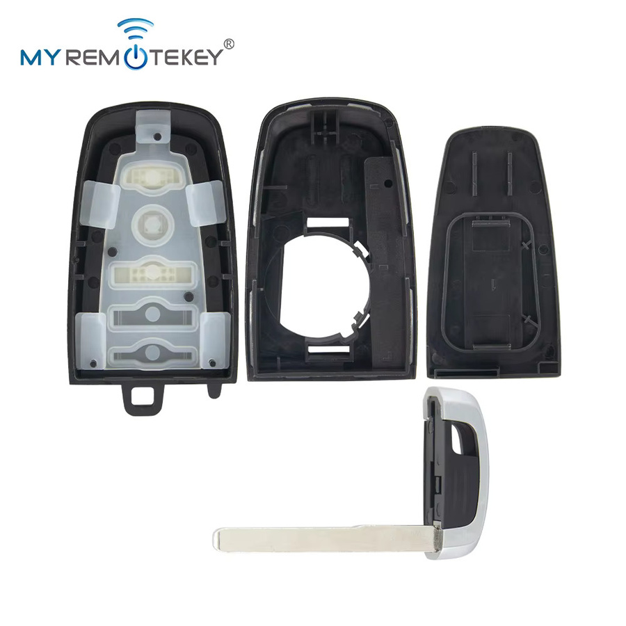 MYREMOTEKEY Smart Auto Schlüsselanhänger Fernbedienung mit ID49 Chip für Ford Ecosport Edge Explorer in Schwarz - Bild 4