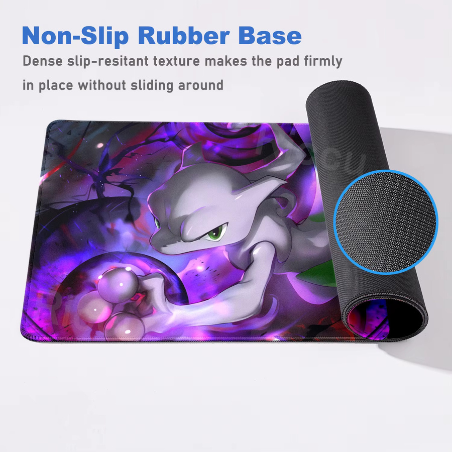 Potdemiel Mauspad XXL Pokémon Mewtwo Design in Multicolour für Gamer und PC-Setup - Bild 2