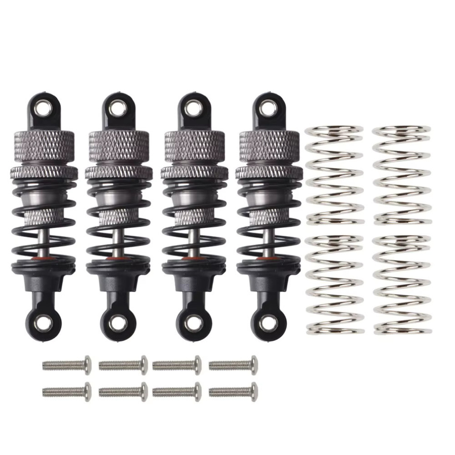 HobbyCorki Öldämpfer, 4-teiliges Set, Metall, Rot, Schwarz - Bild 2