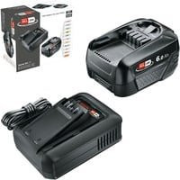 Bosch Akku Starter-Set 18V mit 6,0Ah Lithium-Ionen-Akku und Schnellladegerät AL 18V-44 in Schwarz - Bild 1