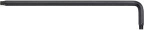 Wiha TX-Stiftschlüssel lang T7 Torx aus Chrome Vanadium in Schwarz, Größe T7, Breite: 18 mm, Länge: 88 mm - Bild 1