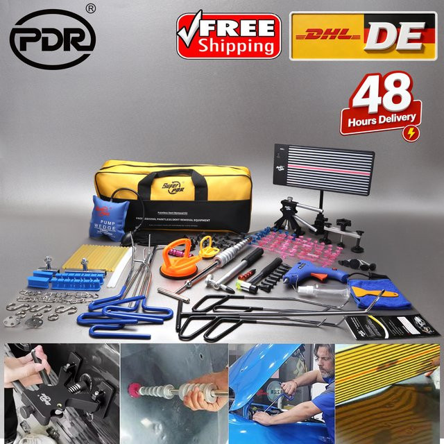 PDR Professionelles Werkzeug Set für die lackfreie Beulenreparatur an der Autokarosserie - Bild 1