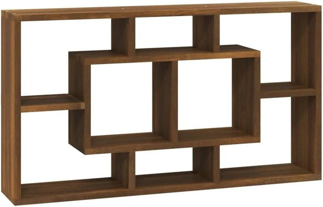 vidaXL Wandregal mit 8 Fächern in Braun, modernes Design für deine Wandgestaltung - Bild 1