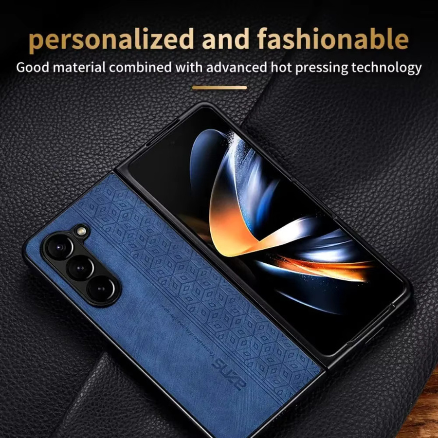 Retro Business PU-Ledertasche für Samsung Galaxy Z Fold 7, 6, 5, 4, 3 in Schwarz - Bild 2