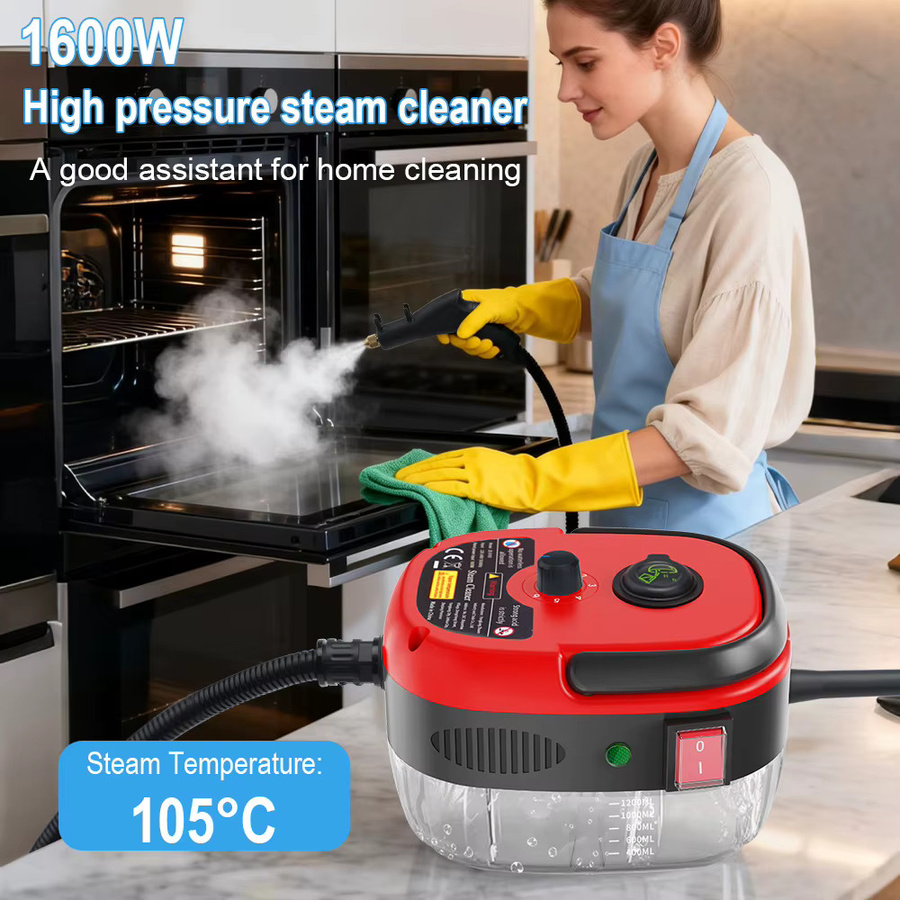 BALASHOV Handdampfreiniger mit Hochdruck und Hochtemperatur in Grau mit 1200 ml Wassertank für Haushalt, Gewerbe und Auto - Bild 5