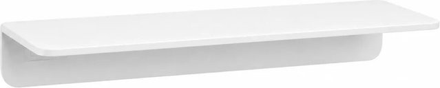 Radius Design Wandablage Weiß aus Metall mit Rückwand, Breite: 50 cm - Bild 1