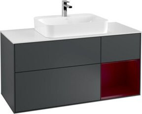 V&B Waschtischunterschrank Finion in Mattblau lackiert, Breite: 120 cm, Tiefe: 50,1 cm, Höhe: 50,1 cm - Bild 1
