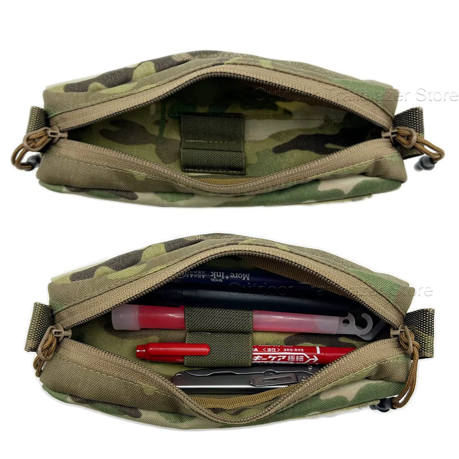 Taktisches Federmäppchen von ZxieYon in Grau aus langlebigem Nylon für EDC-Werkzeuge und Outdoor-Zubehör - Bild 3