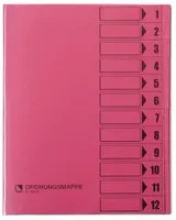 LEITZ Display Book Ordnungsmappe A4 mit 12 Fächern in Pink - Bild 1