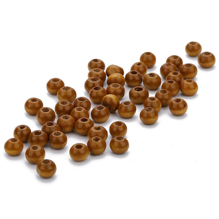 lingsai Holzperlen, 6x4mm, Abakusform, Unisex - Bild 2