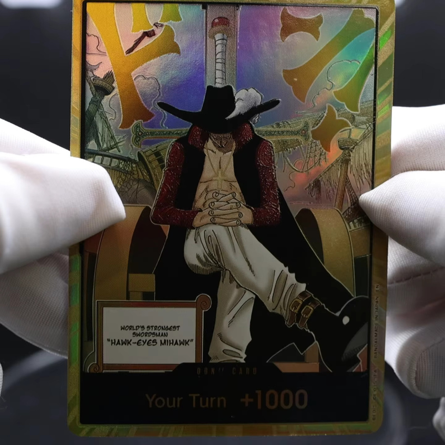 Bandai One Piece TCG Englische DON-Karte Golden Dracule Mihawk, 10-teiliges Set - Bild 4