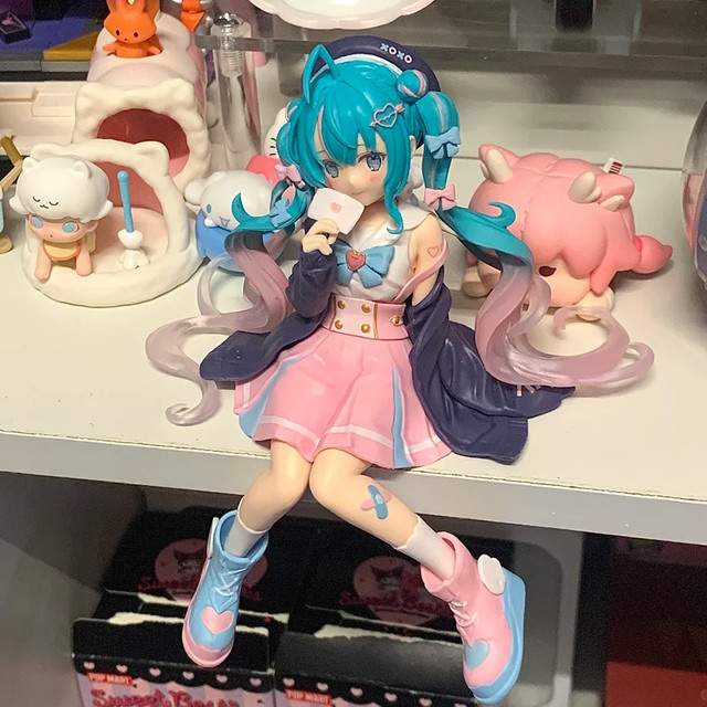 Bandai Hatsune Miku Actionfigur, Rosa Kleid, Einzelfigur - Bild 1