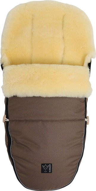 Kaiser Winterfußsack LOVE THE NATURE in Grün und Braun mit Reflexionsstreifen - Bild 1