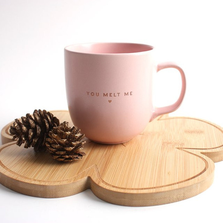 SILVER BOX Keramiktasse in Pink, umweltfreundlicher Kaffeebecher mit Griff, 12 Unzen