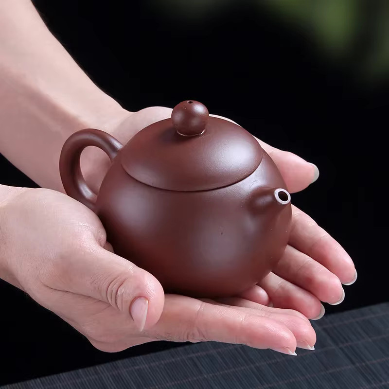 Upors Handgemachte China Yixing Zisha Teekanne aus Lila Ton, 200 ml - Bild 3