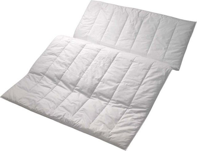 Winterbett CENTA-STAR SPORT LINE aus Mikrofaser und Baumwolle, Weiß, B/T/H: 155 x 220 cm - Bild 1
