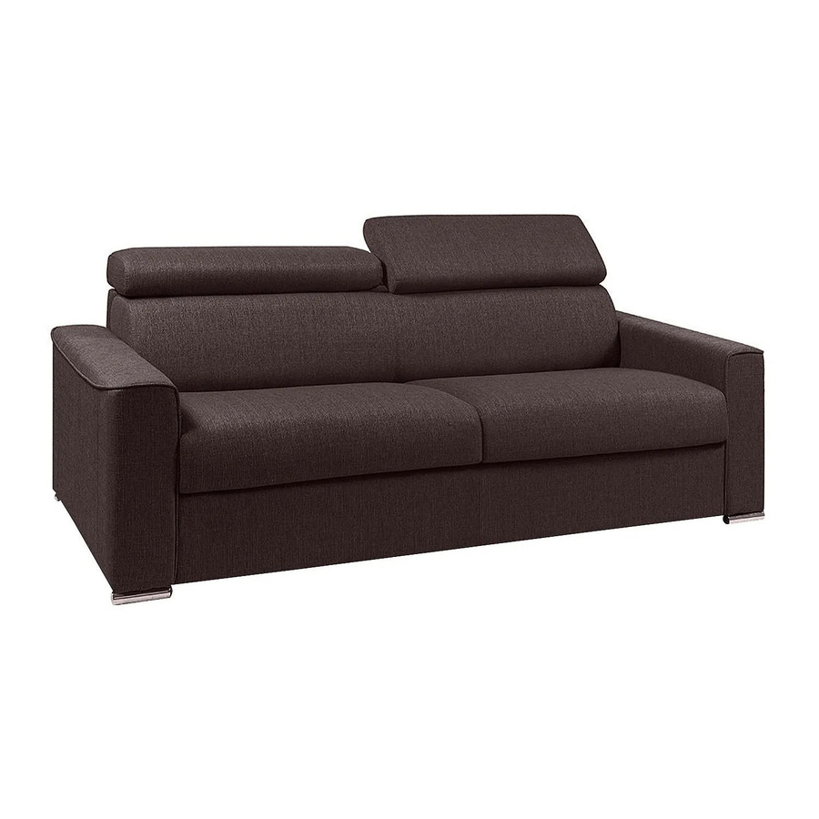 Schlafsofa Vizir von Vente-unique in Schokoladenbraun mit einer Breite von 216 cm - Bild 2