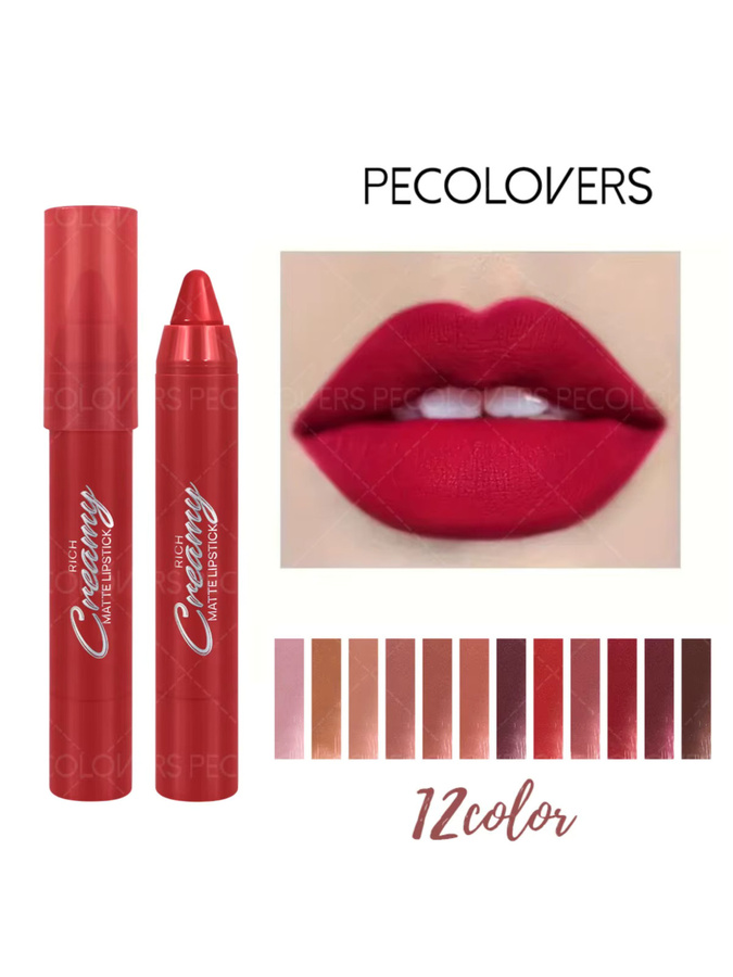 Lip Liner Pen Soft Matte Lip Crayon, Lippenstift, Matt, Unisex - Bild 6
