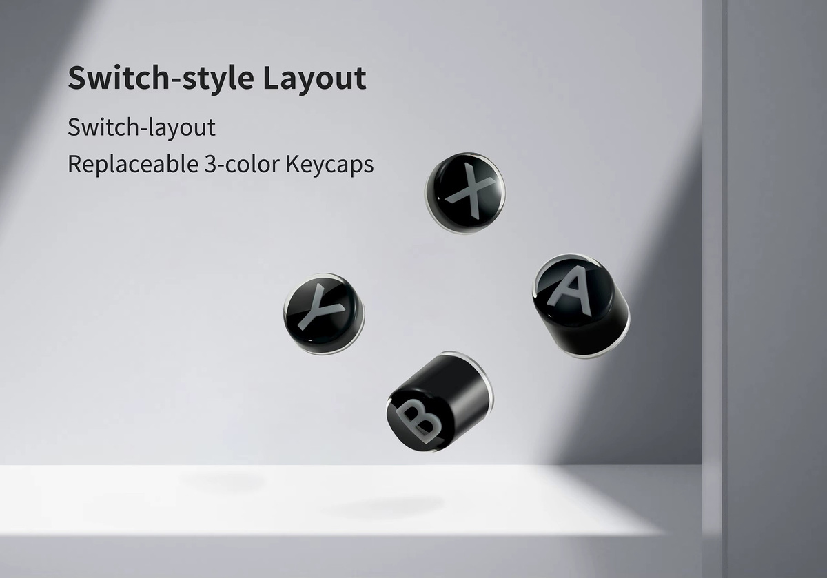 GuliKit NS62 Tastenkappen in Grau für ES Pro, KK3 Serie und TT Serie Controller mit Switch-Layout Tastenplatzierung - Bild 2