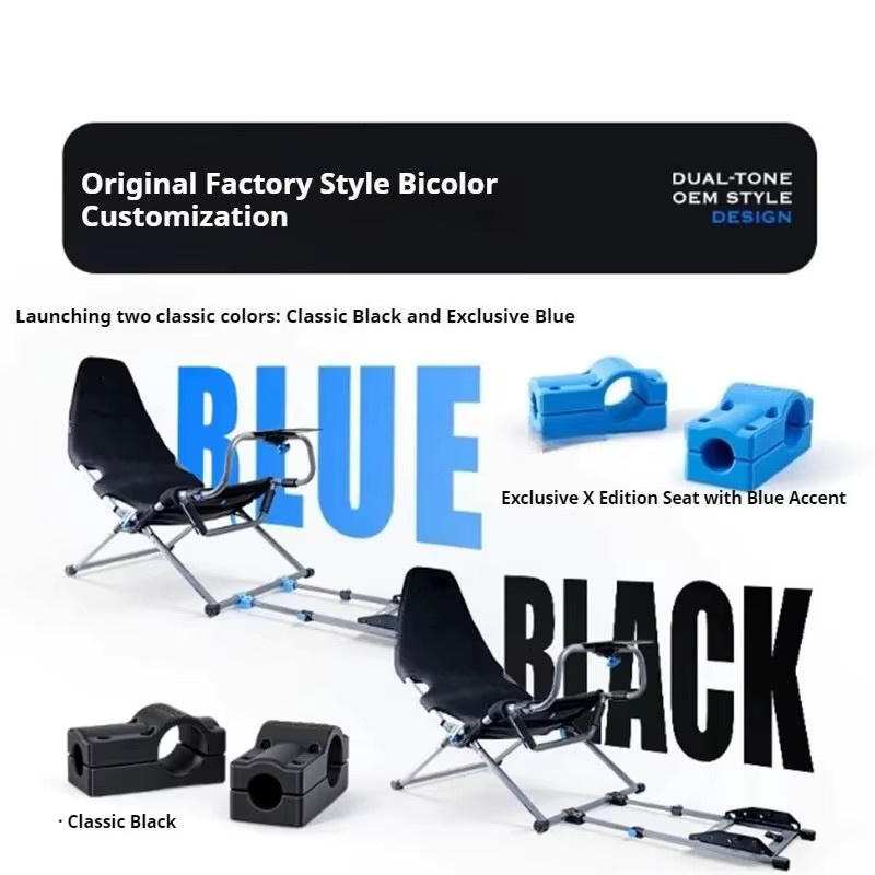 Playseat Sim-Racing-Pedal-Upgrade- und Verstärkungskit mit fester Verbindung für Challenger X Edition Sitze in Blau - Bild 3
