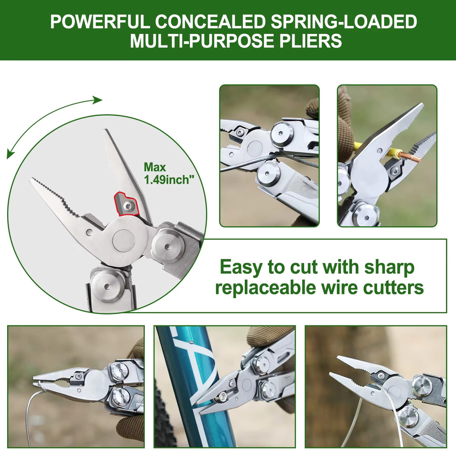 NexTool Flaggschiff-Kapitän-Multitool-Zange 19-in-1 EDC-Taschenmesser mit Säge für Outdoor und Camping - Bild 4