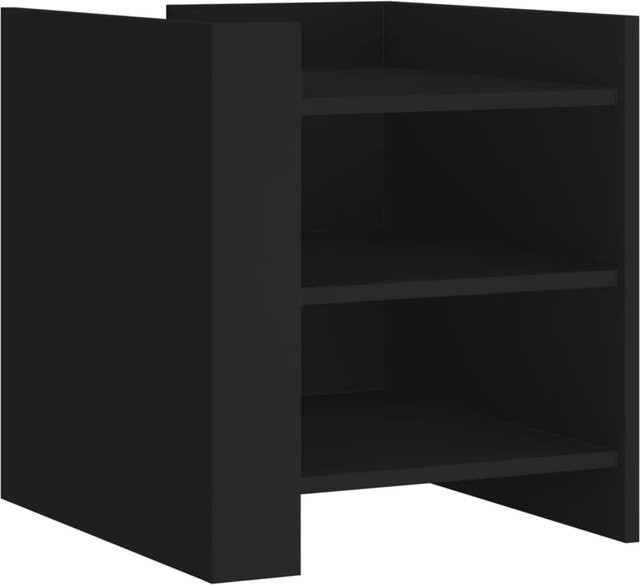 vidaXL Nachttisch aus Holzwerkstoff in Schwarz, B/T/H: 50 x 50 x 50 cm - Bild 1