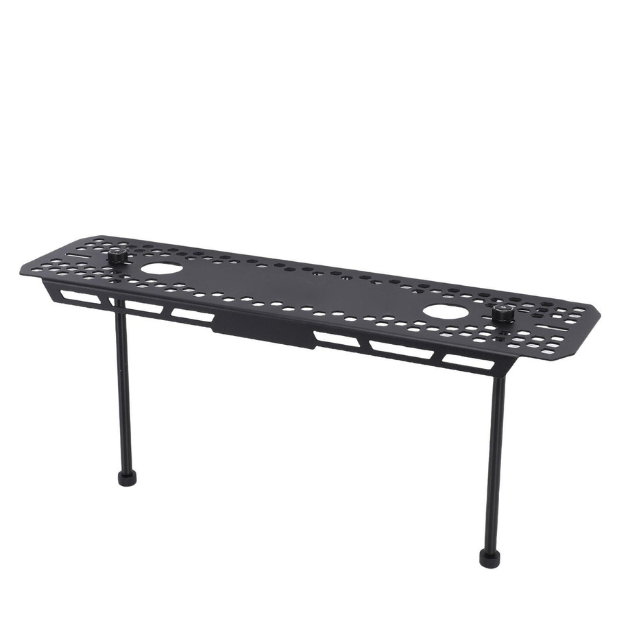Tragbare Campingtischplatte aus Aluminiumlegierung für IGT-Systeme, modularer Ablageboden für Outdoor, BBQ und Angeln, matt, rechteckig - Bild 2