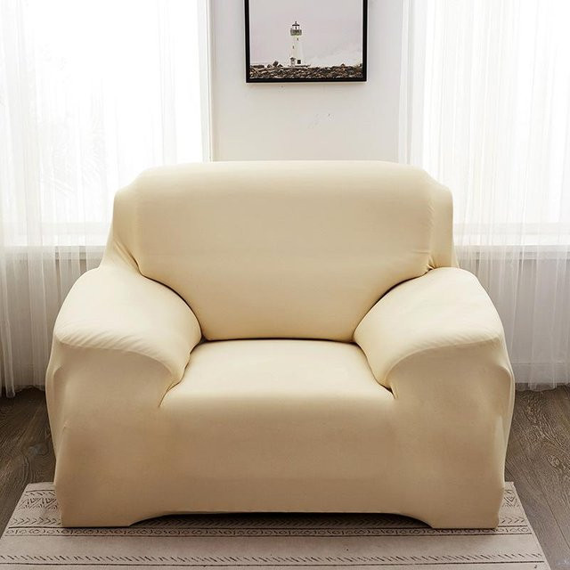 BC-Warm Home Stretch Sofabezug All-Inclusive Sofaüberwurf für Chaiselongue, Beige, Breite: 90-140 cm - Bild 1
